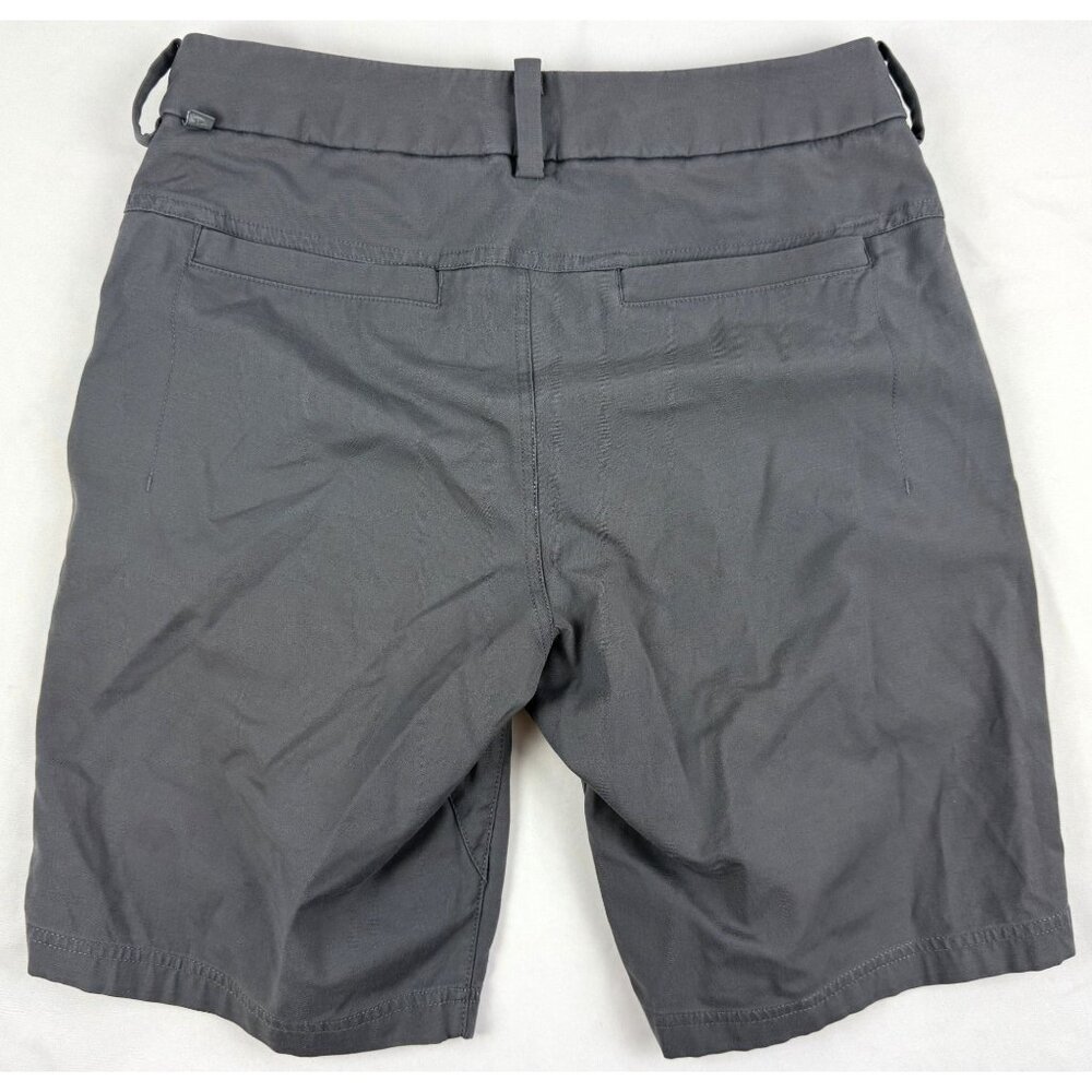 Lululemon Shorts Mens 28 Gray Commission Classic Fit Casual Chino Zip Pockets - Picture 2 of 6